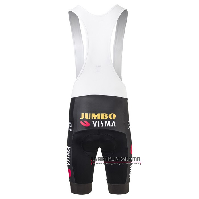 Abbigliamento Jumbo Visma 2021 Manica Corta e Pantaloncino Con Bretelle Giallo - Clicca l'immagine per chiudere